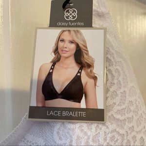Daisy Fuentes Lace Bralette Size L